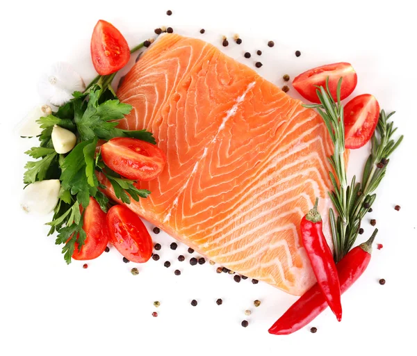 Lachs mit Gewürzen — Stockfoto