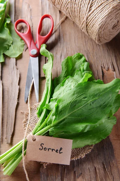 Sorrel on table — Stock Photo, Image