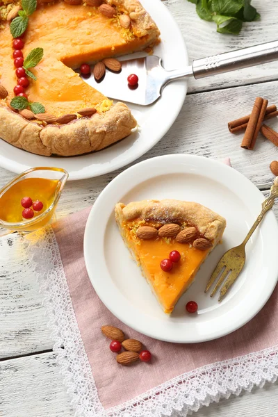 Torta de abóbora caseira — Fotografia de Stock