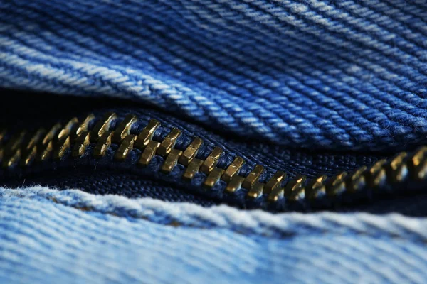 Zipper on clothes — Stock Photo, Image