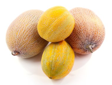 Karpuzlar beyaz üzerine izole