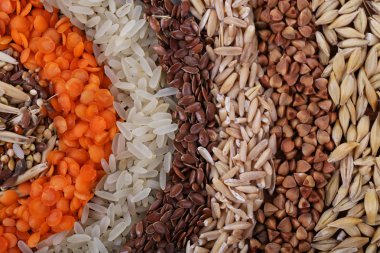 Kabuğu çıkarılmış tane karışımı arka plan