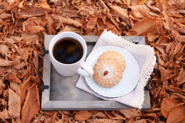 Lezzetli sıcak içecek fincan