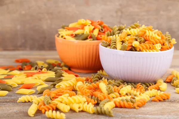 Sortiment av färgglada pasta — Stockfoto