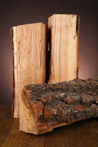 Heap of firewood on floor — Stock Photo, Image