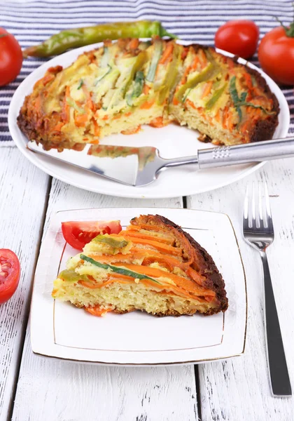 Pièce de casserole aux légumes — Photo