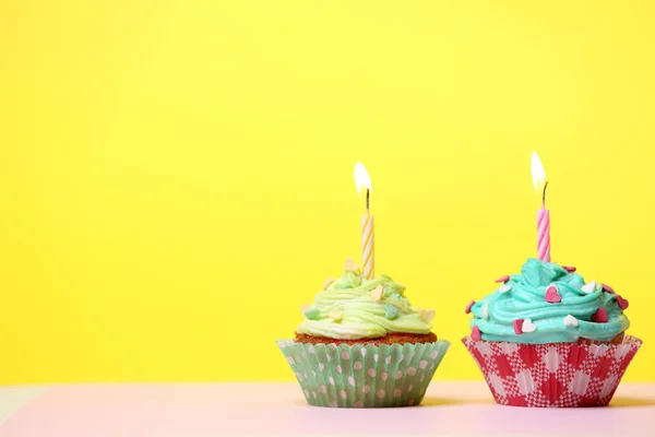 Heerlijke verjaardag cupcakes — Stockfoto