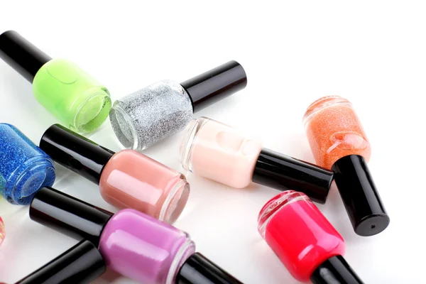 Colorful nail polishes — Stock Photo, Image