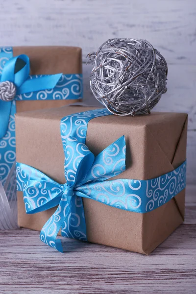 Holiday gift boxes — Stock Photo, Image