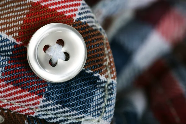 Button on clothes — Stock Photo, Image