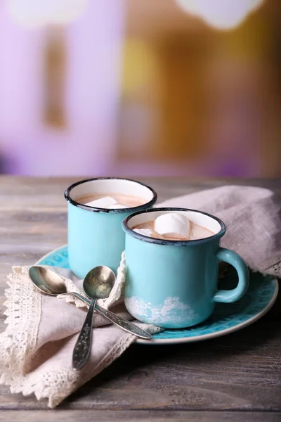 Tazza di gustosa cioccolata calda — Foto Stock