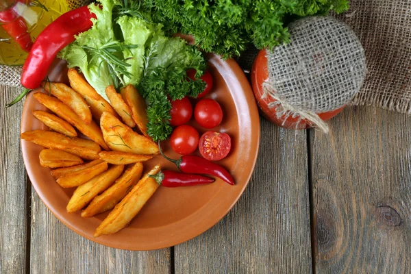 Homemade fried potatoes — Stock Photo, Image