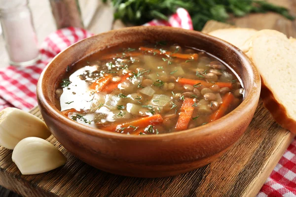 Deliziosa zuppa di lenticchie — Foto Stock