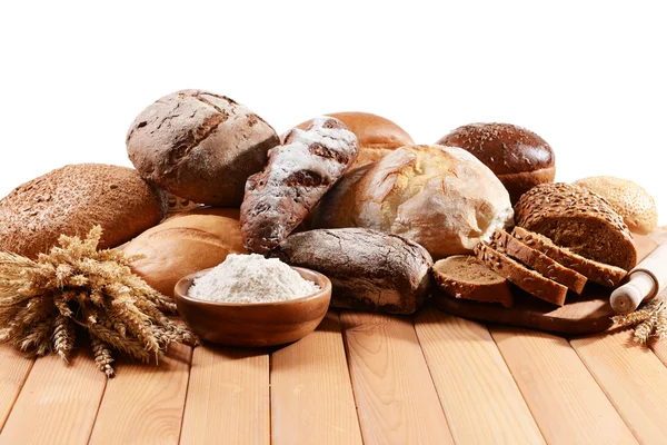 Fresh bread on table — Stock Photo, Image