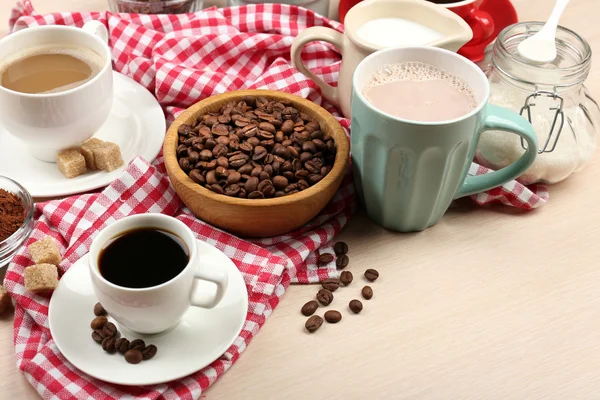 Färska morgonkaffe — Stockfoto