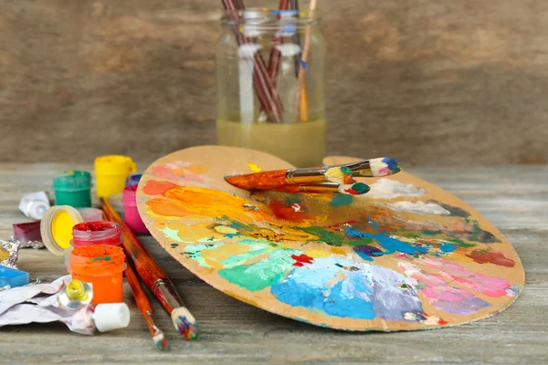 Colorful art materials — Stock Photo, Image