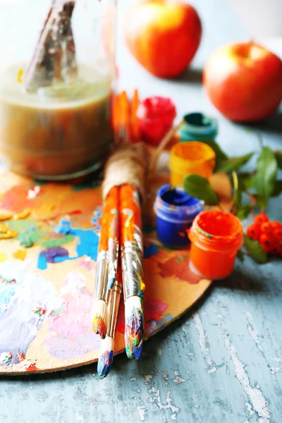 Colorful professional art materials — Stock Photo, Image