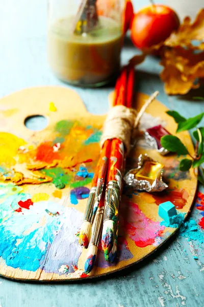 Materiali artistici professionali colorati — Foto Stock