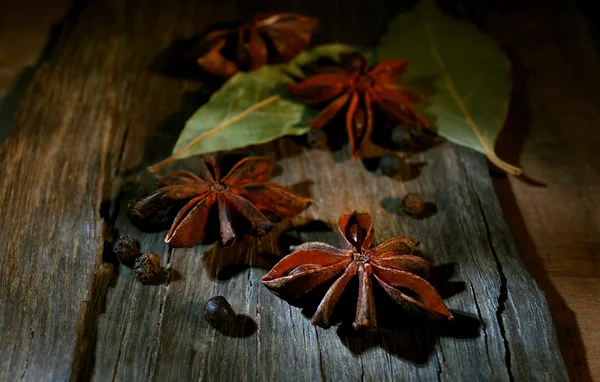 Anise Stars on table — Stock Photo, Image