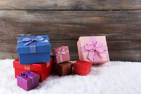 Holiday gift boxes — Stock Photo, Image