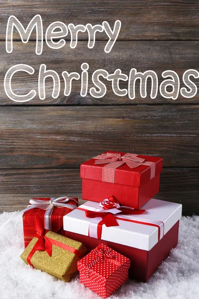 Holiday gift boxes — Stock Photo, Image