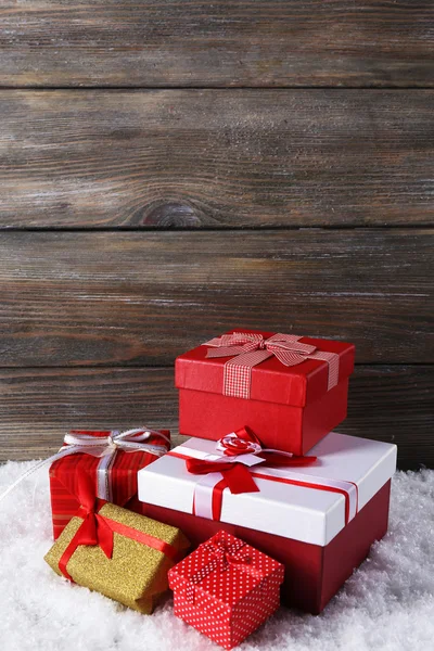 Holiday gift boxes — Stock Photo, Image