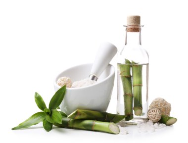 beyaz izole spa ayarı