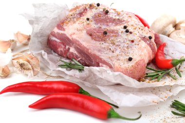 çiğ et yakın çekim