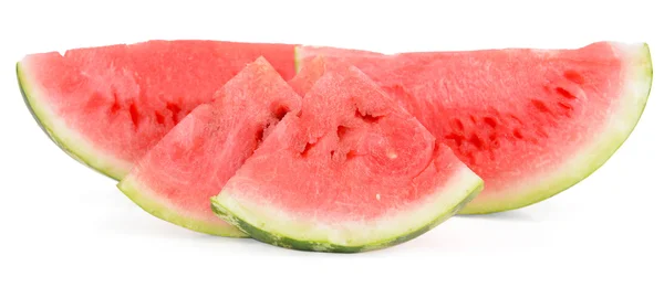 Saftige Wassermelone isoliert auf weiß — Stockfoto