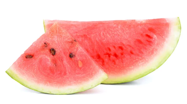 Saftige Wassermelone isoliert auf weiß — Stockfoto