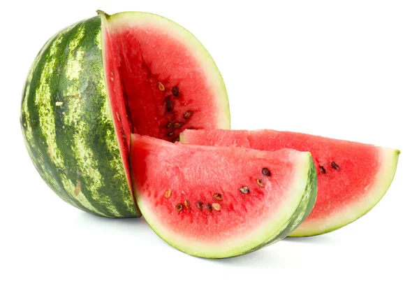 Juicy watermelon isolated on white — Stock Photo, Image