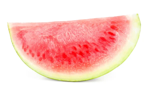 Saftige Wassermelone isoliert auf weiß — Stockfoto