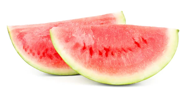 Saftige Wassermelone isoliert auf weiß — Stockfoto