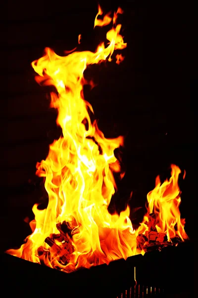 Bonfire in brazier — Stock Photo, Image