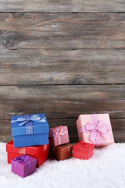 Boîtes cadeaux colorées — Photo