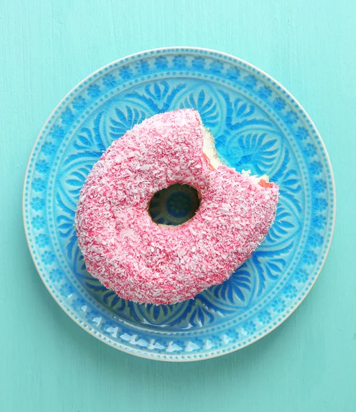 Bitten delicious donut — Stock Photo, Image