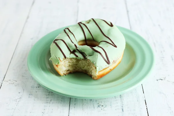 Bitten delicious donut — Stock Photo, Image