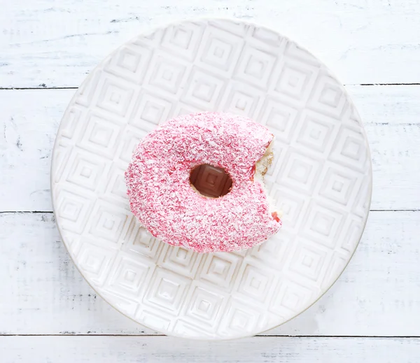 Bitten delicious donut — Stock Photo, Image