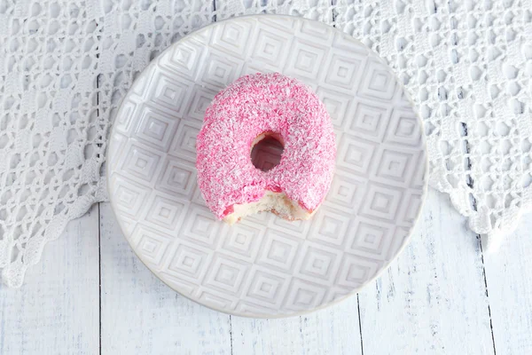 Bitten delicious donut — Stock Photo, Image