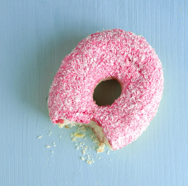 Bitten delicious donut — Stock Photo, Image