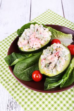 Avokado lezzetli salata