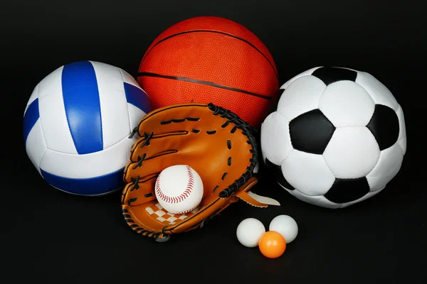 Verschillende sporten ballen — Stockfoto