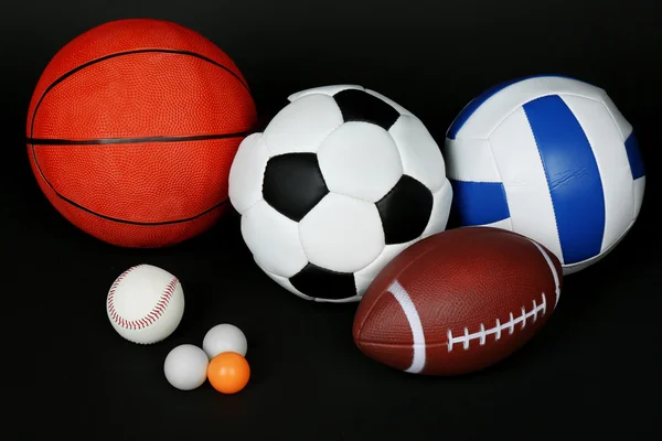 Verschillende sporten ballen — Stockfoto
