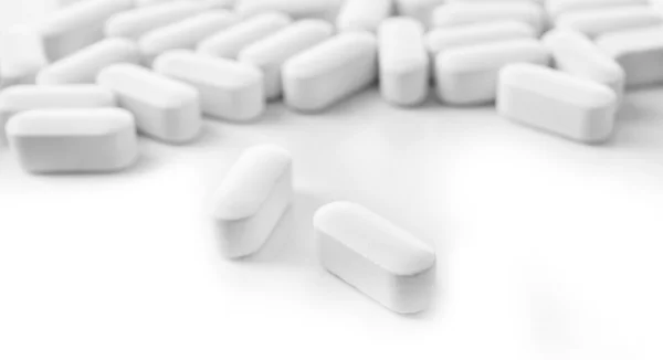 Mucchio di pillole, primo piano — Foto Stock