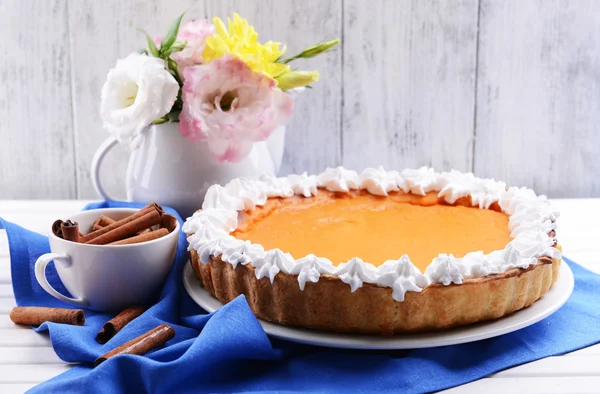 Homemade pumpkin pie — Stock Photo, Image