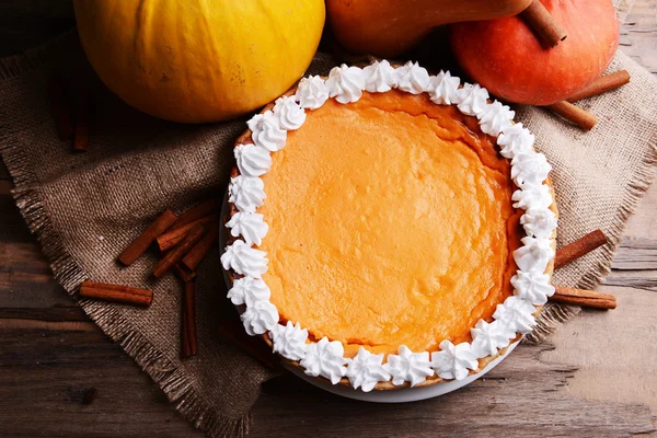 Homemade pumpkin pie — Stock Photo, Image