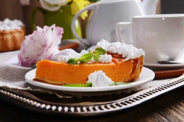 Torta de abóbora caseira — Fotografia de Stock