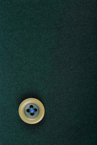 Button on cloth, close up — Stock Photo, Image