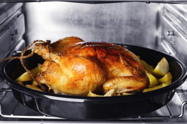 lezzetli fırında tavuk