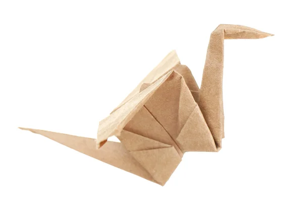Origami crane, isolerad på vit — Stockfoto